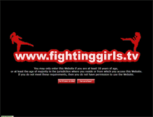 Tablet Screenshot of fightinggirls.tv